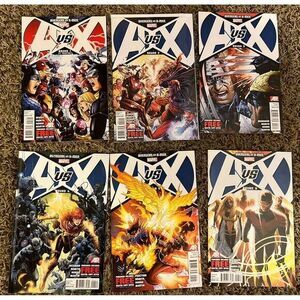 A VS X - AVENGERS VS THE X-MEN Round #1 -6 Comic‎ Book Lot (6 Books)